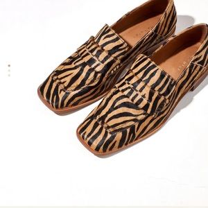 Maguire Tiger Stripe Calf Hair Loafers in size 39